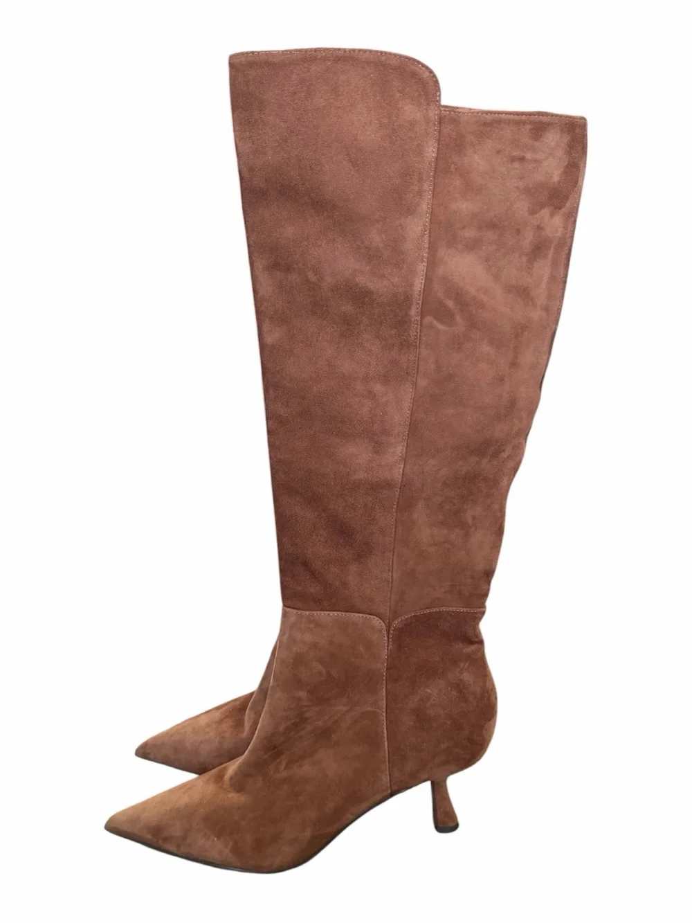 Sam Edelman Brown Suede Over-the-Knee Pointed-Toe Boots